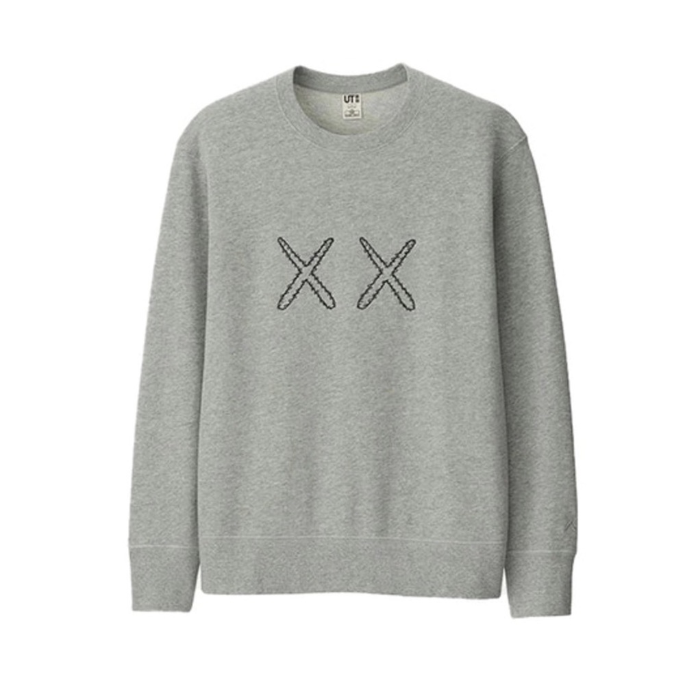 Uniqlo x Kaws x Sesame Street Gray Crewneck Sweatshirt Sz Medium